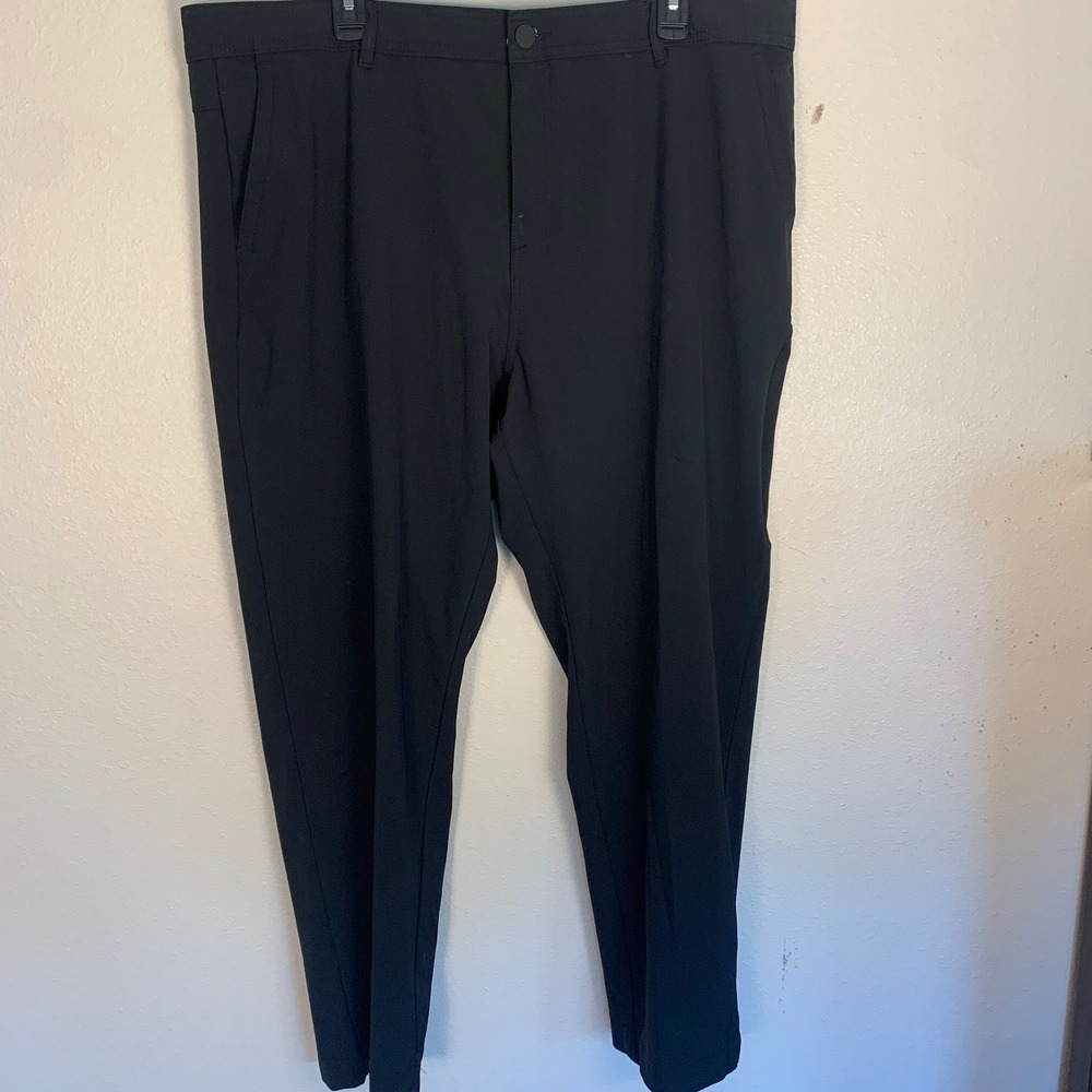 Hurley‎ Mens 40x30 Black Performance Pants Stretch Golf Casual Work Chino